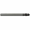 Gs Tooling 3/32" Diameter 4-Flute Ball Nose Stub Length TiAlN Coated Carbide End Mill 102689